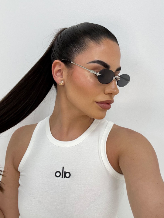 GAFAS MM - NEGRA+PLATA