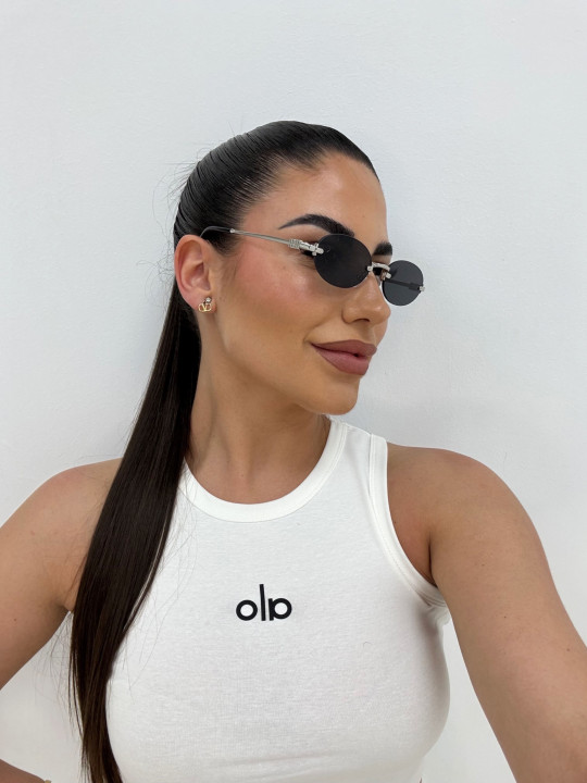 GAFAS MM - NEGRA+PLATA