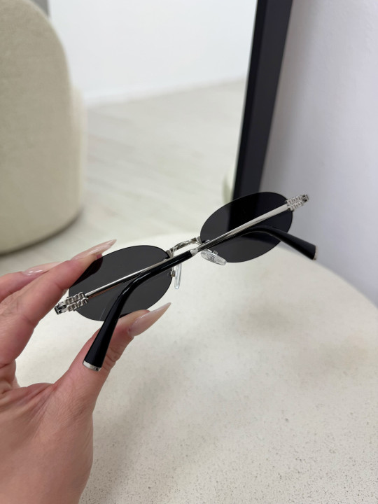 GAFAS MM - NEGRA+PLATA