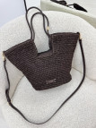 BOLSO EXCLUSIVO RAFIA - MARRÓN