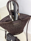 BOLSO EXCLUSIVO RAFIA - MARRÓN