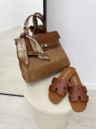 BOLSO KELLY RAFIA EXCLUSIVO - MATERIAL (PIEL 100%)