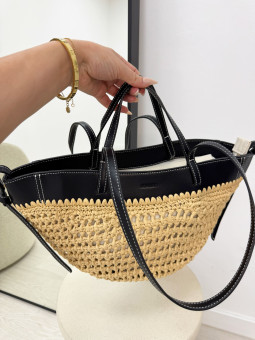 BOLSO POLENE PREMIUM - NEGRO (PIEL 100%)