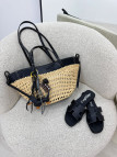 BOLSO POLENE PREMIUM - NEGRO (PIEL 100%)