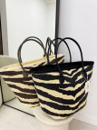 BOLSO SHOPPER CEBRA - NEGRO