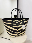 BOLSO SHOPPER CEBRA - NEGRO