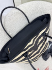 BOLSO SHOPPER CEBRA - NEGRO