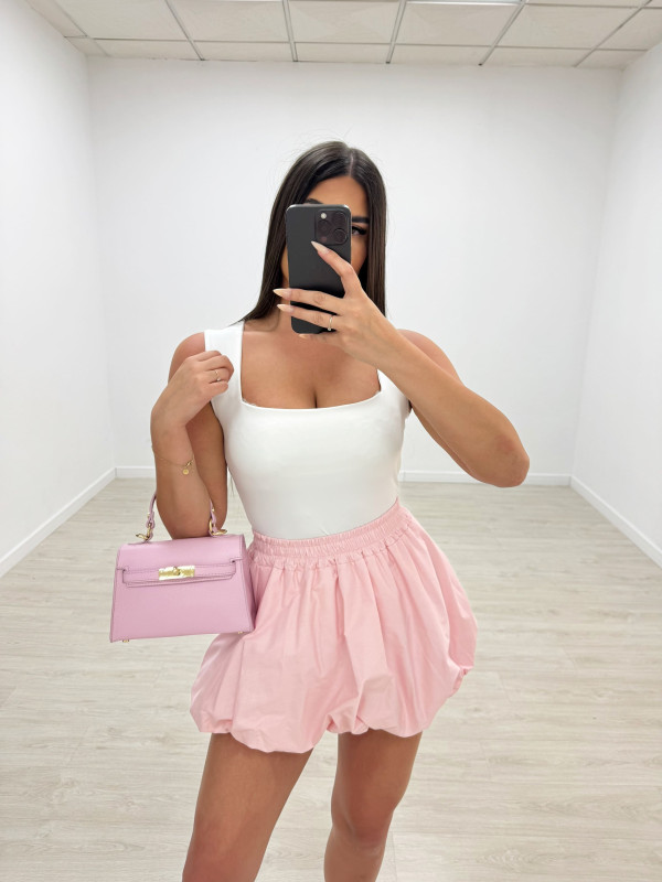 FALDA MINI GLOBO - ROSA