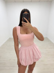 FALDA MINI GLOBO - ROSA