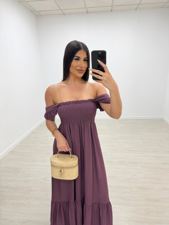 VESTIDO OLIVIA - BERENJENA