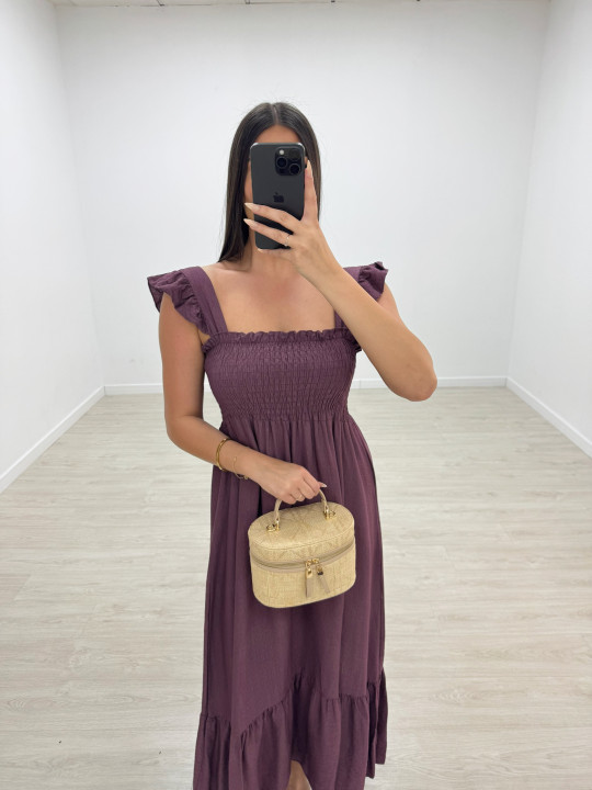VESTIDO OLIVIA - BERENJENA