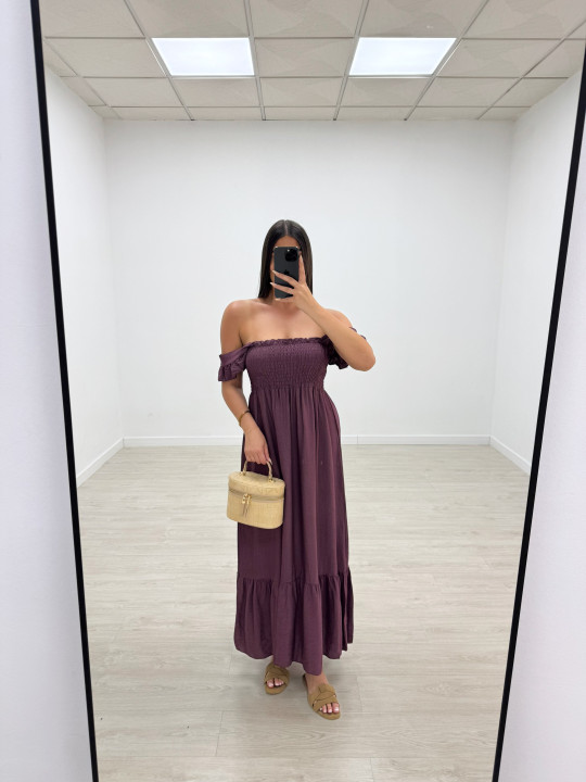 VESTIDO OLIVIA - BERENJENA