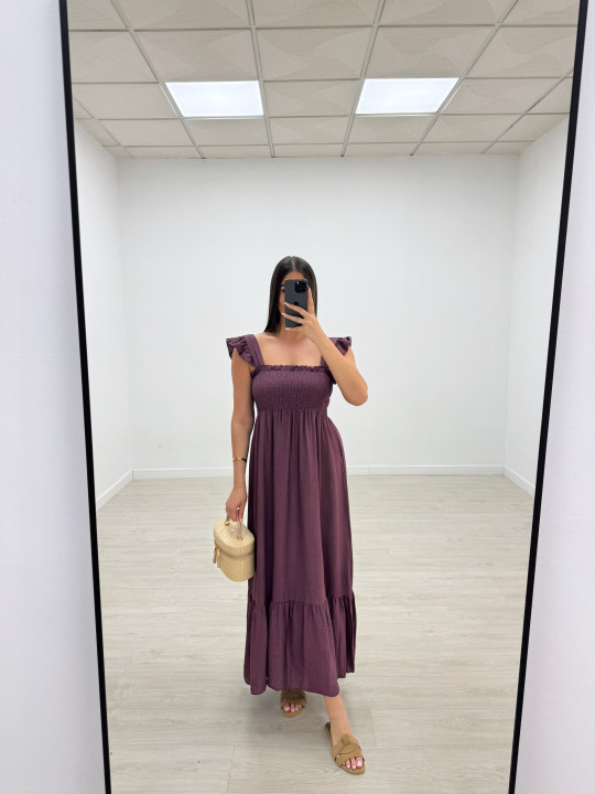 VESTIDO OLIVIA - BERENJENA