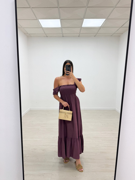 VESTIDO OLIVIA - BERENJENA