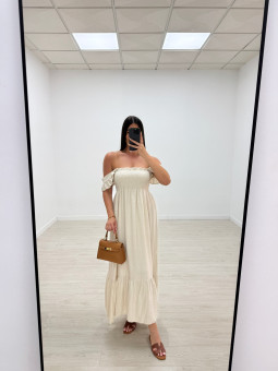 VESTIDO OLIVIA - BEIGE