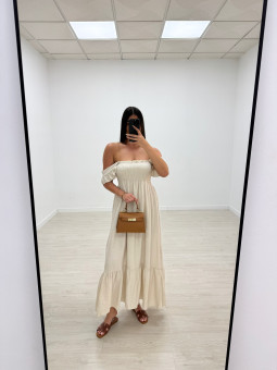 VESTIDO OLIVIA - BEIGE