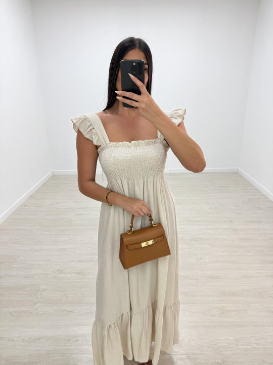 VESTIDO OLIVIA - BEIGE