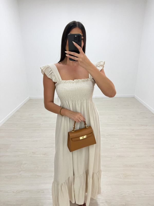 VESTIDO OLIVIA - BEIGE