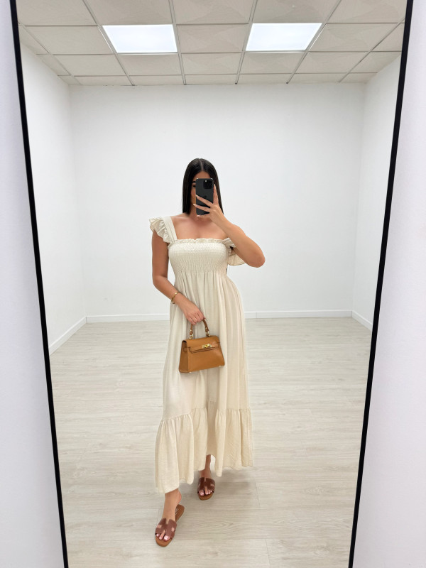 VESTIDO OLIVIA - BEIGE
