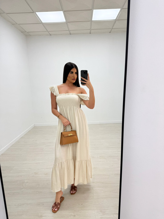 VESTIDO OLIVIA - BEIGE