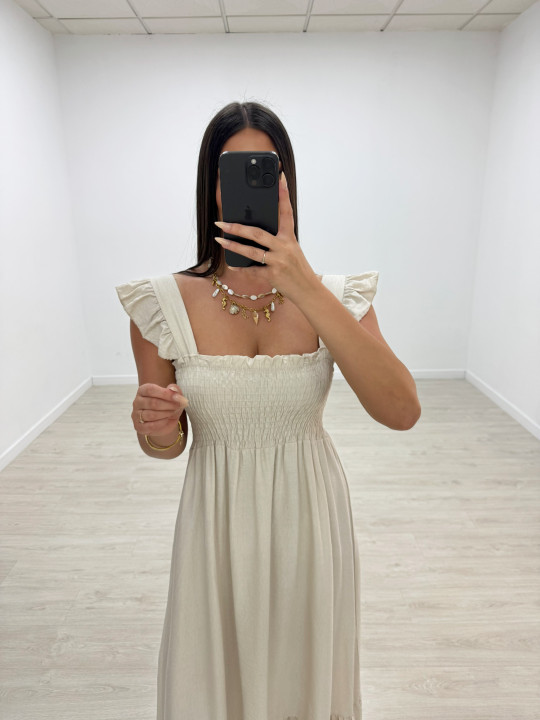 VESTIDO OLIVIA - BEIGE
