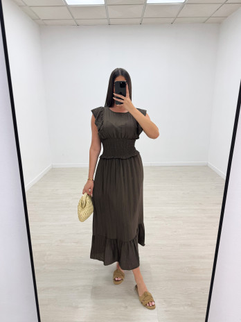 VESTIDO AURORA - MARRÓN