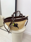 BOLSO POLENE PREMIUM - MARRÓN (PIEL 100%)