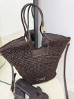 BOLSO EXCLUSIVO RAFIA - MARRÓN
