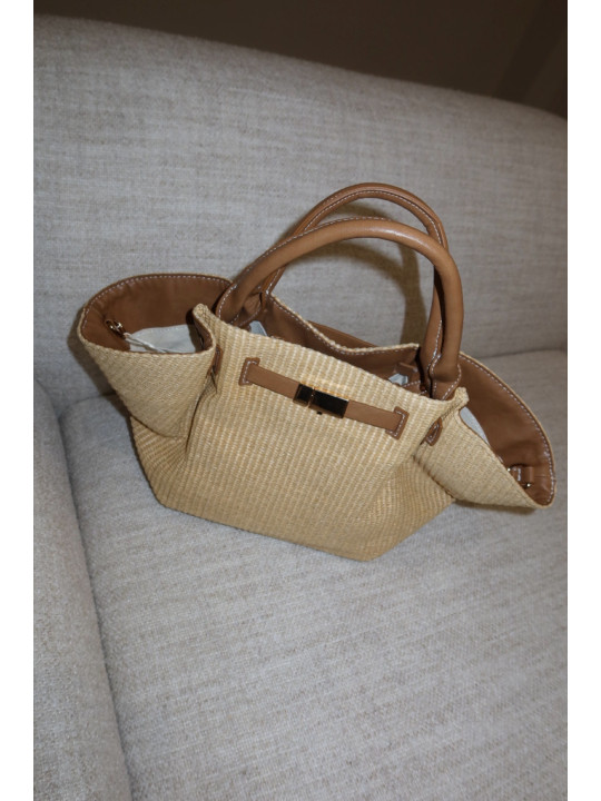 BOLSO DEMELLIER RAFIA - BEIGE