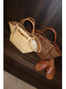 BOLSO DEMELLIER RAFIA - BEIGE