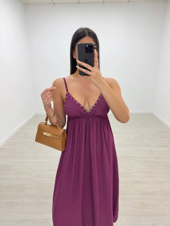 VESTIDO TACHAS - BUGANVILLA
