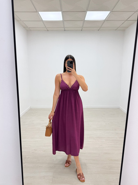 VESTIDO TACHAS - BUGANVILLA