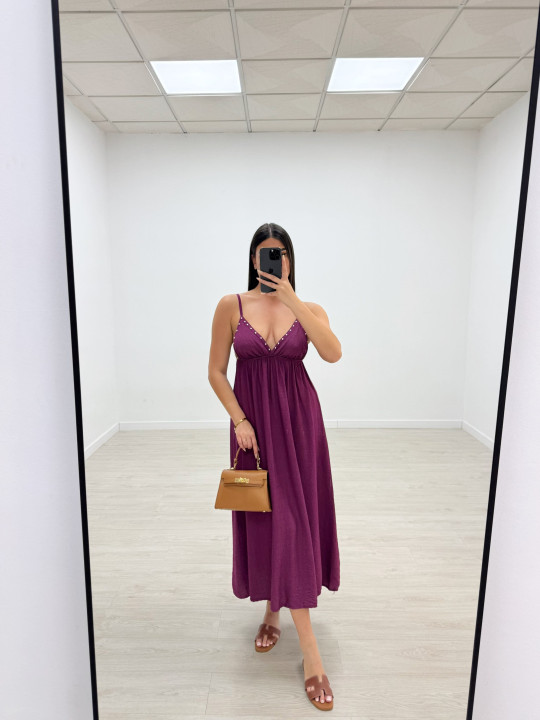 VESTIDO TACHAS - BUGANVILLA