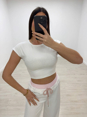CAMISETA BÁSICA ALGODÓN CROP