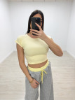CAMISETA BÁSICA ALGODÓN CROP
