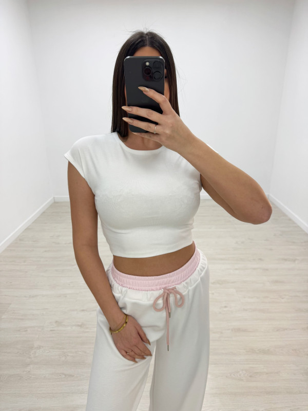 CAMISETA BÁSICA ALGODÓN CROP