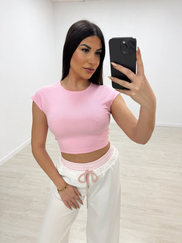 CAMISETA BÁSICA ALGODÓN CROP