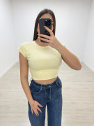 CAMISETA BÁSICA ALGODÓN CROP