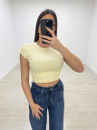 CAMISETA BÁSICA ALGODÓN CROP