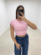 CAMISETA BÁSICA ALGODÓN CROP
