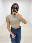 CAMISETA BÁSICA ALGODÓN CROP
