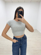 CAMISETA BÁSICA ALGODÓN CROP