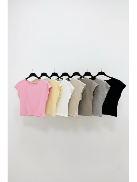 CAMISETA BÁSICA ALGODÓN CROP