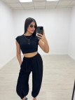PANTALÓN GLOBO BASIC - NEGRO