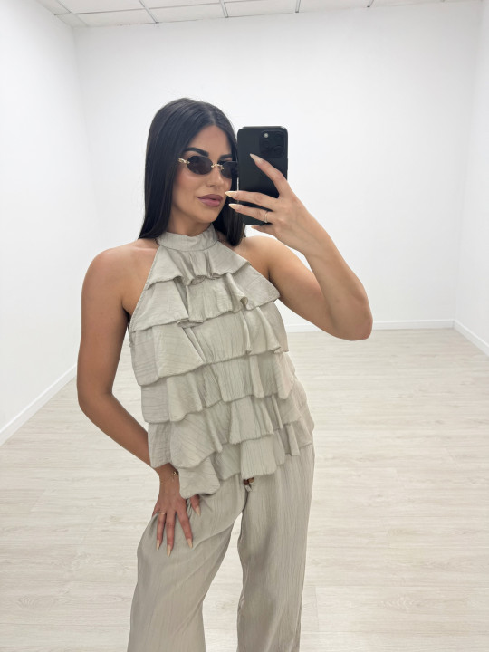 TOP HALTER VOLANTES - TOUPE