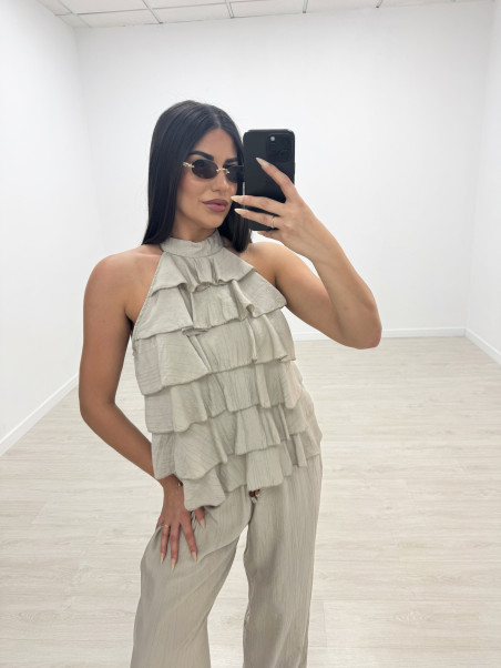 TOP HALTER VOLANTES - TOUPE