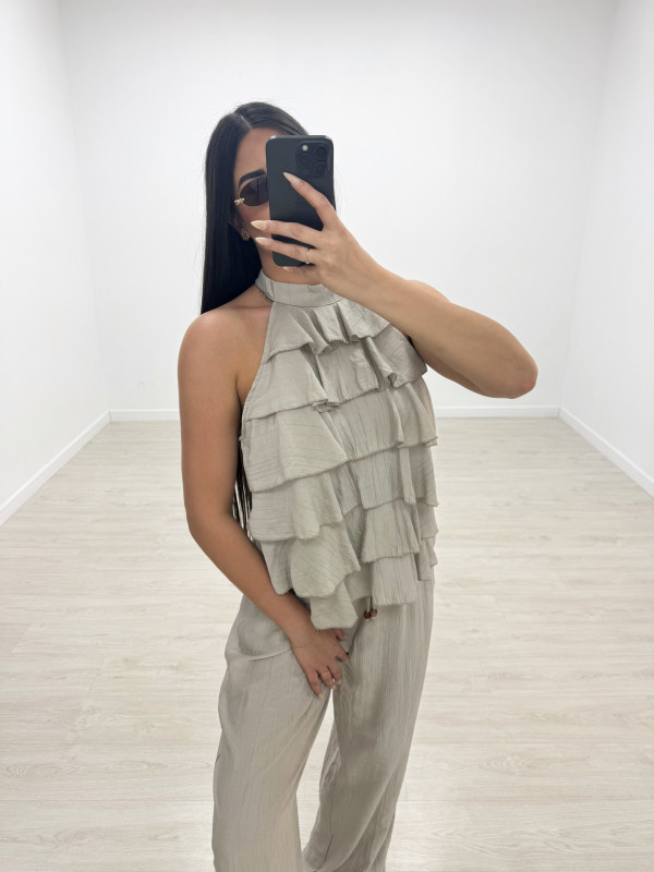 TOP HALTER VOLANTES - TOUPE