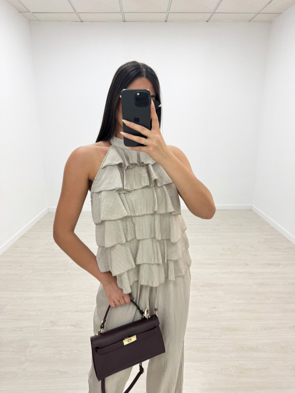 TOP HALTER VOLANTES - TOUPE