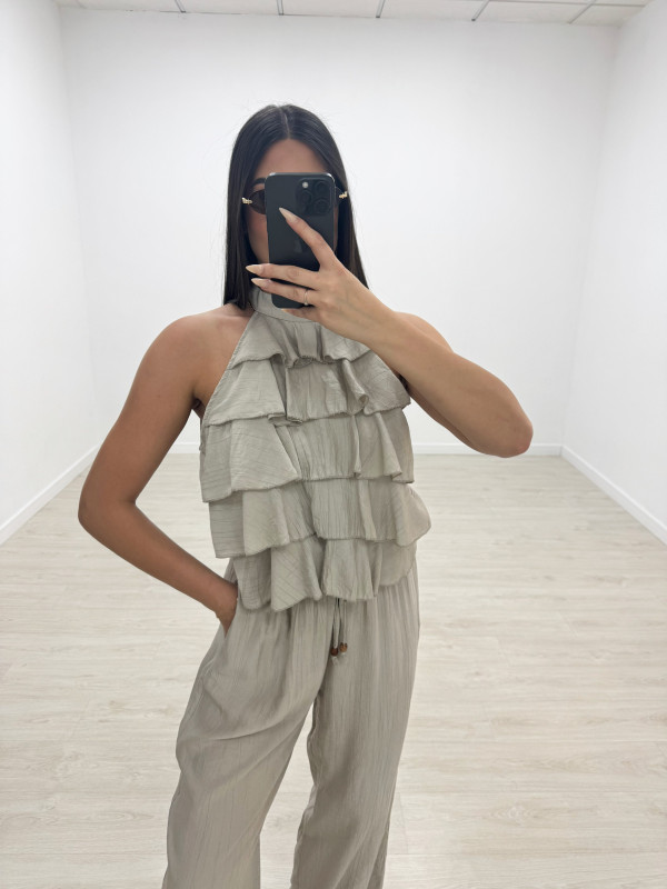 TOP HALTER VOLANTES - TOUPE