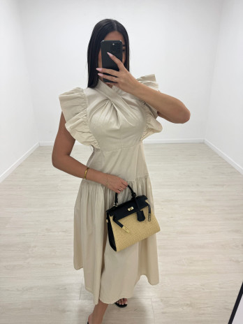 VESTIDO VICTORIA - BEIGE